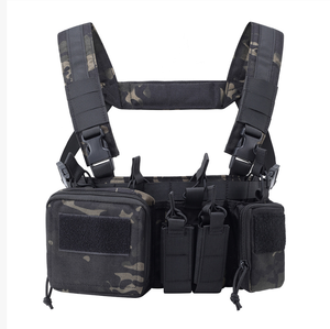 DFV904 CS MatchTCM Chaleco Táctico con Arnés de Pecho, Bolsa para Cargadores, Funda, Sistema Molle, de Nylon, para Uso en Exteriores, Cosplay y Uniformes - Product Image 3