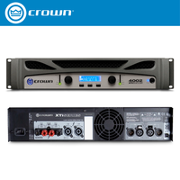 Amplificateur de puissance numérique professionnel CROWN XTi4002A, 2 canaux, 1600W, montage en rack 2U, système de sonorisation PA haute puissance, garantie 3 ans