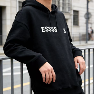 <span class=keywords><strong>Sweat</strong></span> à capuche personnalisé pour homme et <span class=keywords><strong>femme</strong></span>, automne et hiver, coton de haute qualité, surdimensionné et sans cordon de serrage, motif imprimé sur le devant - Product Image 3