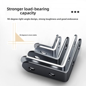 <strong>Corner</strong> Code Angle Iron Cabinet Wardrobe Stainless Steel Fixed Connector 90 Degree Right Angle Layer Plate <strong>Holder</strong> L-shaped - Product Image 4