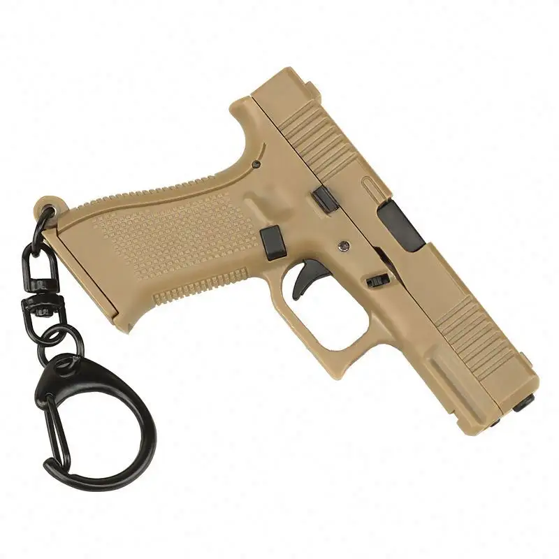 Tactical Pistol Shape Keychain Mini Portable Decorations Detachable G45 Shooting Paintball Gun Weapon Key Chain Ring Trend