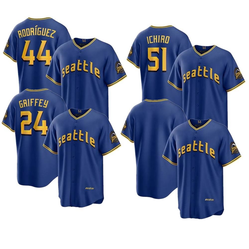 2023 City Connect Men Youth Women Seattle Ken Griffey Jr Julio Rodriguez Ichiro Suzuki Royal Mariners baseball jersey