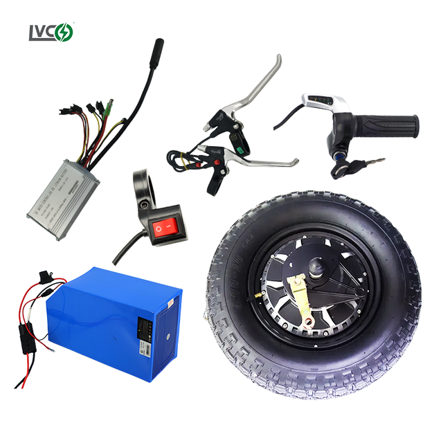 LVCO Factory Cheap Price Scooter Electric Conversion Kit Electric Wheelbarrow Conversion Kit Trade Tire Included for Carts