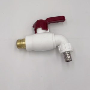 Vòi rửa chén nhà bếp thị trường Trung Đông phổ biến Kt-184, chất liệu nhựa PPR, màu trắng, ren ngoài bằng đồng thau, tay cầm bằng sắt, gốm sứ - Product Image 1