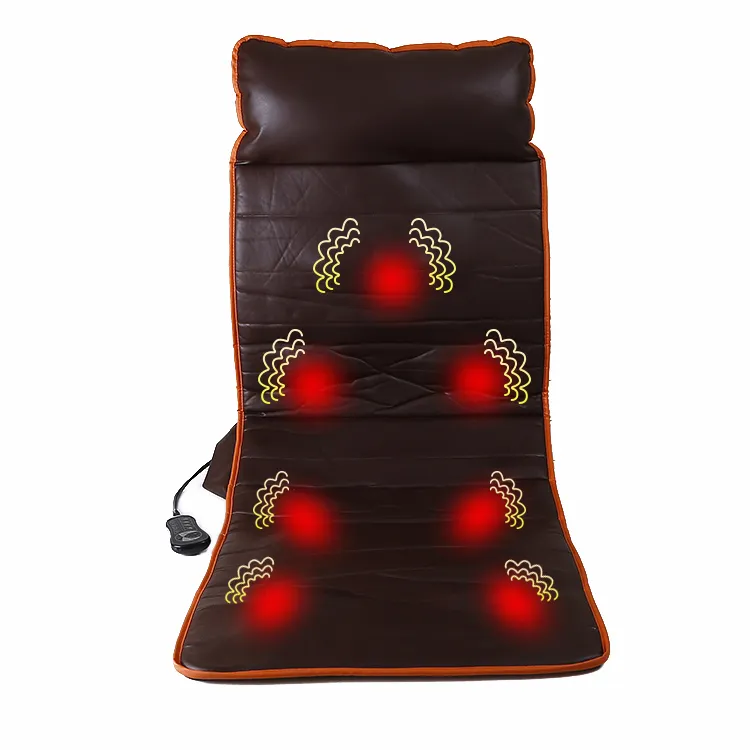 Coussin de siège de voiture multifonction, 60 cm, vibrateur chauffant complet électrique, tapis de Massage, pour siège de maison