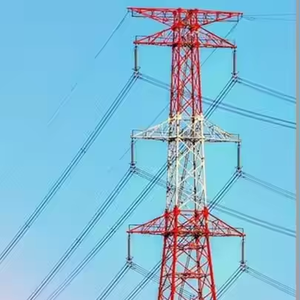 Torre de 4 Patas para Línea de Transmisión de Energía de 132 KV 220KV, Estructura de Acero, Subestación <span class=keywords><strong>El</strong></span>éctrica, Torre de Acero Angular de Doble Circuito - Product Image 1