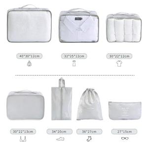 Set di 7 Organizzatori per <span class=keywords><strong>Valigie</strong></span> con Logo Personalizzato, Cubi di Compressione per Imballaggio con Borse Portaoggetti da Viaggio in Poliestere - Product Image 4