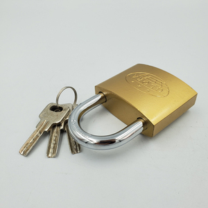 38 मिमी पीतल रंग की नकल पेंटिंग आयरन पैडलॉक, कंप्यूटर कुंजी सस्ती कीमत के साथ - Product Image 6