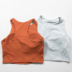 Women's Adult Racer Back <b>Built</b>-<b>in</b> <b>Bra</b> Quick Dry Workout Fitness Running Back <b>Vest</b> Tank <b>Top</b> <b>with</b> <b>Bra</b> Padding - Product Image 1