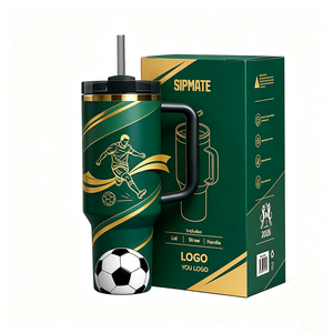 <span class=keywords><strong>Gobelet</strong></span> isotherme en acier inoxydable 40OZ pour la Coupe des Événements Mondiaux 2026, modèle vierge à double paroi sous vide, pour les fans de football - Product Image 2