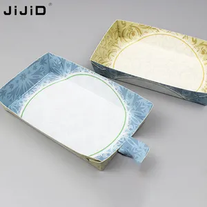 JiJiD安全な環境にやさしい分解性包装箱アイスクリームアイスキャンデー包装容器生分解性使い捨て紙箱