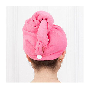 Logo ricamo personalizzato di fabbrica asciugamano per capelli in microfibra per asciugatura dei capelli da donna asciugamano per capelli ad asciugatura rapida testa avvolta morbida e assorbente - Product Image 4