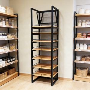 Expositor de Hierro y Madera Personalizado para Tiendas de Abarrotes y Supermercados, para Cosméticos, Maquillaje, Productos para <span class=keywords><strong>el</strong></span> Cuidado de la Piel, Juego de Esmaltes de Uñas - Product Image 1