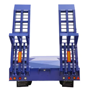 Semirremolque de plataforma baja de 4 ejes y 70 toneladas de alta resistencia y buena calidad - Product Image 5