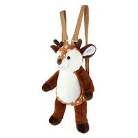 Sac à dos en peluche lion mignon personnalisé/OEM pour enfants, sac à dos jouet en peluche avec bretelles réglables
