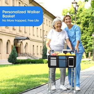 Sac de rangement pliable personnalisé pour <span class=keywords><strong>déambulateur</strong></span>, panier pour <span class=keywords><strong>déambulateur</strong></span>, sac pour fauteuil roulant avec porte-gobelet - Product Image 6