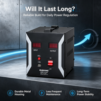 Stabilisateur de tension monophasé CA 500VA-5000VA à prix d'usine, affichage LCD, régulateur de tension automatique 220V, protection contre les surtensions USB, CE