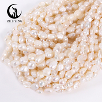 Perles d'eau douce cultivées en gros, perles baroques roses en vrac pour la fabrication de bijoux, bracelets, colliers, perles naturelles