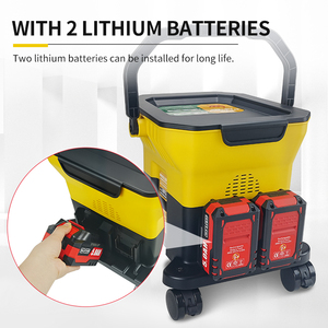 Оптовая Продажа с фабрики, бесвоздушный распылитель 7L 20V, портативный безвоздушный распылитель на колесах, мощные распылительные пистолеты - Product Image 5