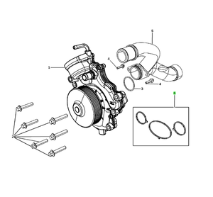 Kit de Sello de Bomba de Agua 68211202AB 68147596AA, Compatible con Jeep Grand Cherokee y Ram 1500 / 1500 Classic 3.0L V6 2014-2019 - Product Image 3