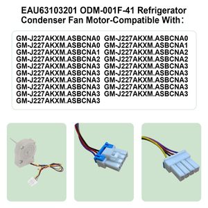 Moteur de ventilateur d'évaporateur de réfrigérateur en acier inoxydable ODM-001F-41 12V 1A Compatible électrique pour Kenmore pour Kenmore Elite pour <span class=keywords><strong>LG</strong></span> - Product Image 5