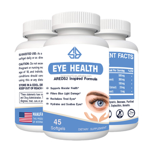 อาหารเสริมบำรุงสายตา OEM พร้อมลูทีนและซีแซนทีน ชนิดแคปซูลนิ่ม 45 แคปซูล/ขวด สำหรับผู้ใหญ่ - Product Image 5