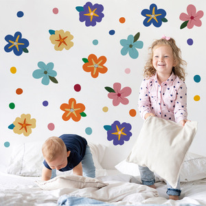 Stile bohémien semplici <span class=keywords><strong>adesivi</strong></span> a <span class=keywords><strong>fiori</strong></span> autoadesivi <span class=keywords><strong>per</strong></span> frigorifero camera dei bambini parete ambientale - Product Image 4