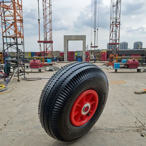 Roue pneumatique en caoutchouc 3.00-4 avec jante en plastique 260x85mm, roue pour chariot à main, pneu gonflable en caoutchouc de 10 pouces, durable, type de trou de fixation <span class=keywords><strong>6</strong></span> - Product Image 2