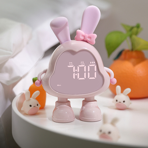 Benny Rabbit Cartoon LED Alarm <strong>Clock</strong> Modern Multifunctional Snooze With Quartz Fashionable And Creative Home Product - Product Image 1