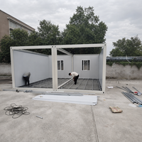Maison conteneur portable 2024 en promotion, modulaire sur mesure avec salle de bain intégrée, douche et toilettes préfabriquées