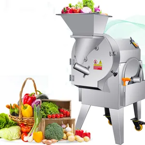 Professional Stainless Steel Automatic Electric Single Head Potato Onion Slicing Vegetable Slicer Cutter Machine