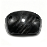 Cache-phare supérieur en fibre de carbone 3K pour moto, capot de carénage avant, accessoires de cadre, finition noire brillante, perçage