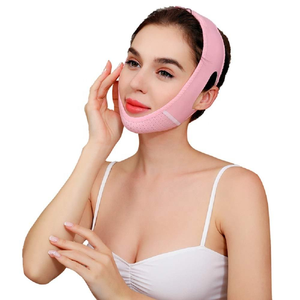 <span class=keywords><strong>Bandage</strong></span> de mentonnière post-chirurgical pour femmes Cou et menton Compression vêtement Wrap visage plus mince - Product Image 4
