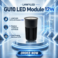 Module LED GU10 12W 2026 Nouveau, Certifié CE RoHS, Moule Privé OEM ODM, Vente Directe Usine, Meilleur Prix, Plafonnier 220V