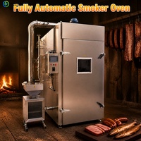 Four à fumage en acier inoxydable en gros, capacité 30-1000 kg/h, machine à fumer la viande pour saucisses, bacon, poisson