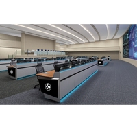 Bureau de poste de travail haut de gamme hauteur réglable mobilier de bureau Cctv chambre Console de contrôle Tables salle de contrôle