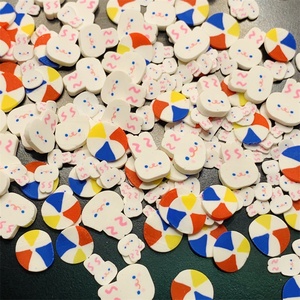 1kg Easter Polymer Clay Cartoon White Rabbit Rainbow Balls Clay Sprinkles Mix fette per Slime Craft decorare Nail Art - Product Image 3