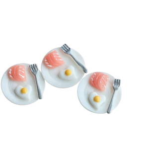 ของเล่นจำลองอาหาร DIY แม่เหล็กติดตู้เย็น อุปกรณ์เสริมสำหรับไลฟ์สด ขายส่งจากโรงงานโดยตรง สเต็ก กาแฟ พาสต้า - Product Image 3