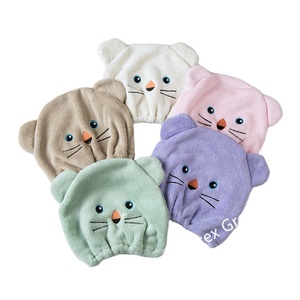 Chapeau de style animal pour sécher les cheveux, <span class=keywords><strong>serviette</strong></span>, turban, style animaux, personnalisé, pour enfants, nouvelle collection de - Product Image 1