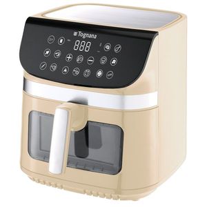 Freidora de Aire Eléctrica Moderna Tognana de 9L, Cuadrada, Beige, de Plástico y Acero, con Panel de Control Digital para Uso Doméstico - Product Image 1