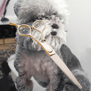 Tijeras de Peluquería Canina de Acero Inoxidable VG10 de 7 Pulgadas, Fabricadas con CNC, con Cuchilla Plana Especial - Product Image 2