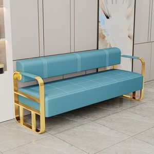 Ensemble moderne de meubles de salon <span class=keywords><strong>avec</strong></span> accoudoir doré de luxe pour hôtels salons de coiffure salles de bains centres commerciaux supermarchés-salle d'attente canapé - Product Image 1