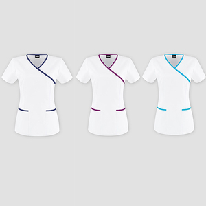 Vente en gros bon marché blanc <span class=keywords><strong>tunique</strong></span> de beauté uniforme de spa gommages médicaux à la mode haut de gamme gommages médicaux - Product Image 2