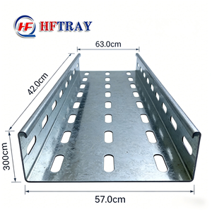 Bac à câbles ventilé en acier inoxydable perforé, résistant à la corrosion et au feu, pour applications industrielles et électriques – Meilleures ventes - Product Image 1