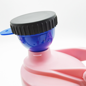 Conteneur à emporter de poudre de protéines d'entraînement en entonnoir de supplément portable 50ml 120ml PP de qualité alimentaire 2 en 1 avec logo personnalisé - Product Image 2
