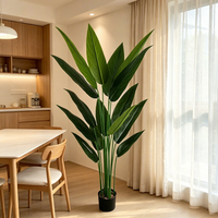 Neues Design Hochzeitsdekoration Künstliche Paradiesvögel im Topf Künstliche Bäume Blumenarrangements für Innen- und Außenbereich Raumdekoration