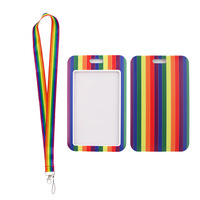Lanière personnalisée avec logo, transgenre, lesbienne, gay, fierté, sublimation couleur pleine, homosexuelle, arc-en-ciel, avec boucle de sécurité