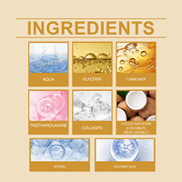 Masque Crème au Collagène Soin Visage Marque Blanche Éclaircissant Anti-Âge Anti-Rides Raffermissant Hydratant pour Tous Types de Peau