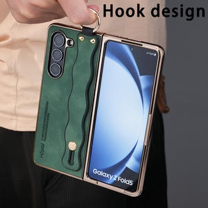 <span class=keywords><strong>Coque</strong></span> multifonctionnelle en cuir <span class=keywords><strong>pour</strong></span> <span class=keywords><strong>Samsung</strong></span> <span class=keywords><strong>pour</strong></span> Galaxy <span class=keywords><strong>Z</strong></span> <span class=keywords><strong>Fold</strong></span> 7 6 5 <span class=keywords><strong>4</strong></span> 3 Couverture arrière de la dragonne galvanisée - Product Image 5