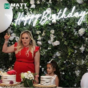 Mat Drop Shipping PAS QUANTITÉ MINIMALE DE COMMANDE Partie Inscrivez Personnalisé Neon Light Signe Acrylique Led Lettres d'anniversaire nombre Bonjour 30 Oh Bébé 21 Néon Signe - Product Image 5